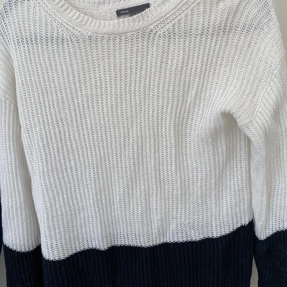 White and Black Sweater